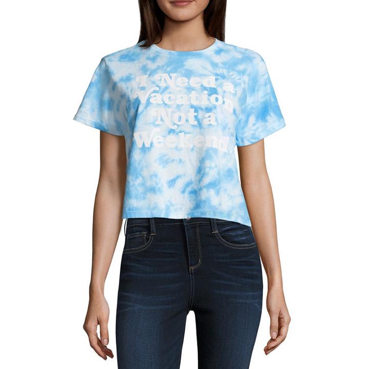 Need A Vacation Cropped Tee - Junior