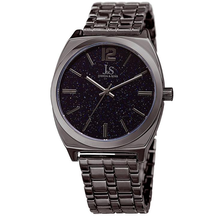 Joshua & Sons Mens Gray Strap Watch-j-122gn