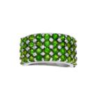 Genuine Diopside Sterling Silver Ring