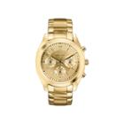 Caravelle New York Womens Gold-tone Dial Bracelet Chronograph Watch 44l118