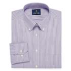 Stafford Executive Non-iron Fitted Cotton Pinpoint Oxford Long Sleeve Dress Shirt