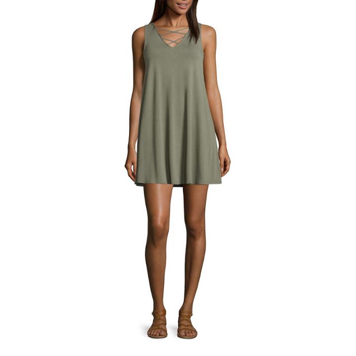 Arizona Sleeveless Casual Knit Dress - Juniors