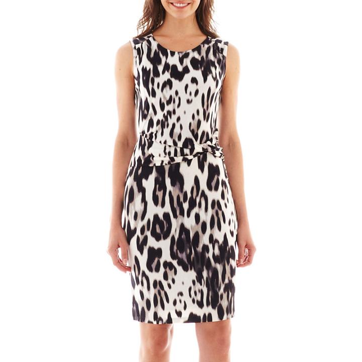 Worthington Sleeveless Side-ruched Dress