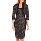 R & M Richards 3/4-sleeve Jacket Dress