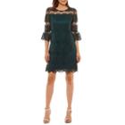 R & K Originals 3/4 Sleeve Lace Sheath Dress-petites