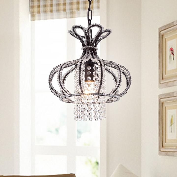 Nangel 1-light Chandelier Antique Bronze Crystal