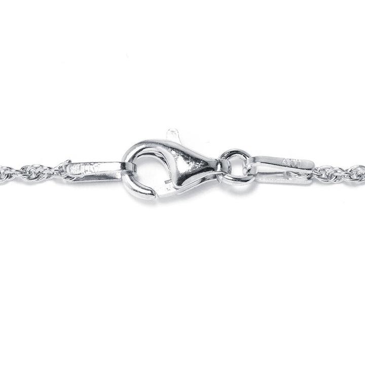 Everlasting Flower Womens Sterling Silver Pear Pendant Necklace