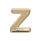 Teeny Tiny 10k Yellow Gold Initial Z Single Stud Earring