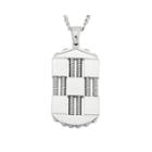 Mens Stainless Steel Dog Tag Pendant