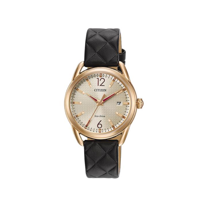Drive From Citizen Womens Black Strap Watch-fe6083-13p