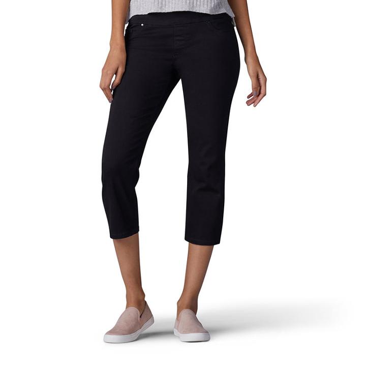 Lee Pull On Denim Capri Capris-petites