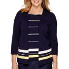 Alfred Dunner Sausalito 3/4-sleeve Layered Sweater