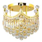 Empire Collection 6 Light Clear Crystal Round Flush Mount Ceiling Light