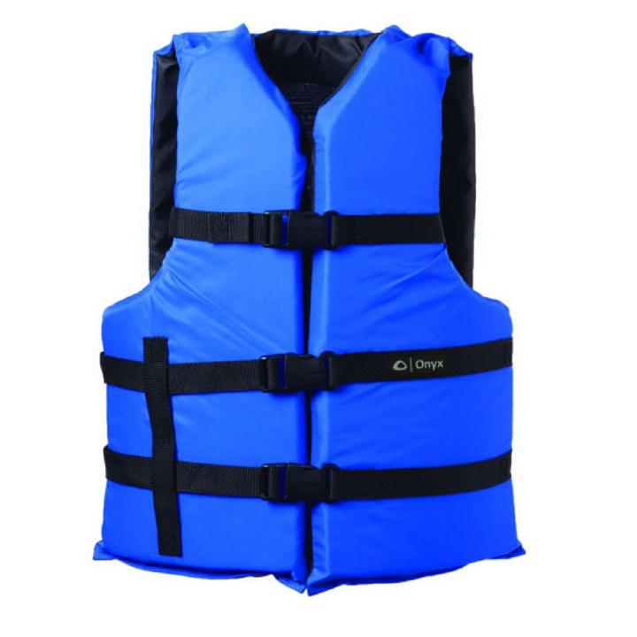 Onyx Universal Adult Boating Vest Blue