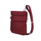 Anti-theft Classic Slim Double Zip Cross Body Bag Crossbody Bag