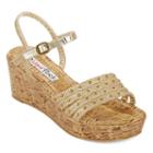 2 Lips Too Kale Cork Wedge Sandals