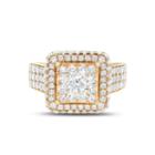 Limited Quantites Womens 2 Ct. T.w. White Diamond 14k Gold Cocktail Ring