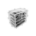 Sorbus Acrylic Cosmetics Makeup And Jewelry Storage Case Display- 2 Large And 4 Small Drawers Space- Saving