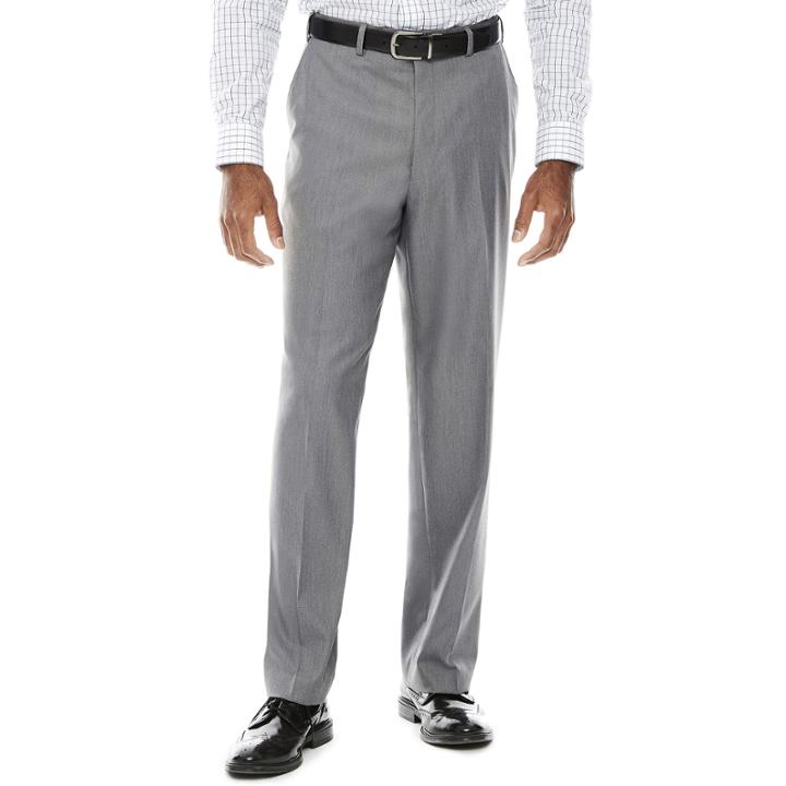 Izod Sharkskin Flat-front Pants