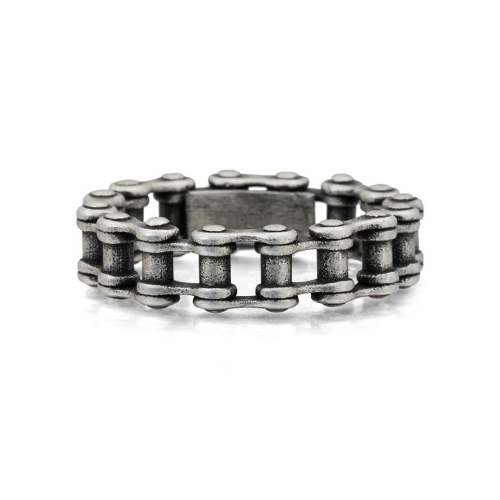 Mens Stainless Steel Bike Chain Band