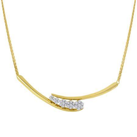 Diamond Blossom 1/3 Ct. T.w. Diamond Cluster Necklace