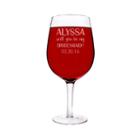 Cathy's Concepts Personalized Will You Be My Bridesmaid? 25 Oz. Xl Wine Glass