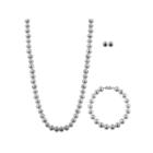Womens 3-pc. Gray Pearl 14k Gold Jewelry Set