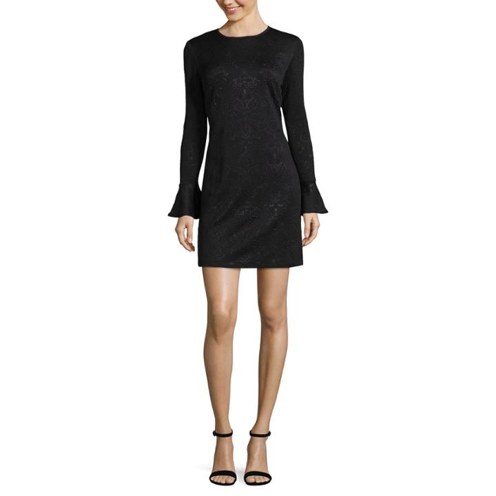 Libby Edelman Bell Sleeve Sheath Dress