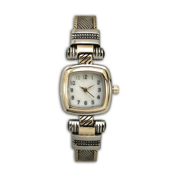 Olivia Pratt Womens Two Tone Strap Watch-h10032twotone