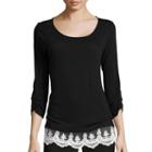Alyx Gauze Top With Embroidered Lace