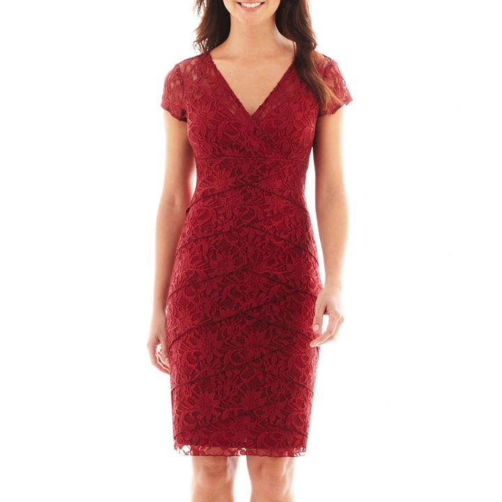 Scarlett Short-sleeve Tiered Dress
