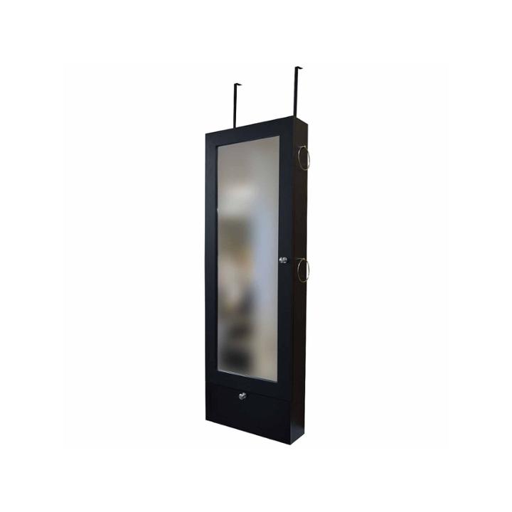 New View Over-the-door Black Jewelry Cabinet