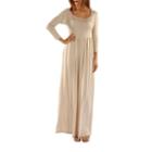 24/7 Comfort Apparel Figure Flattering Maxi Dress