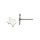 Personalized Sterling Silver Texas Stud Earrings