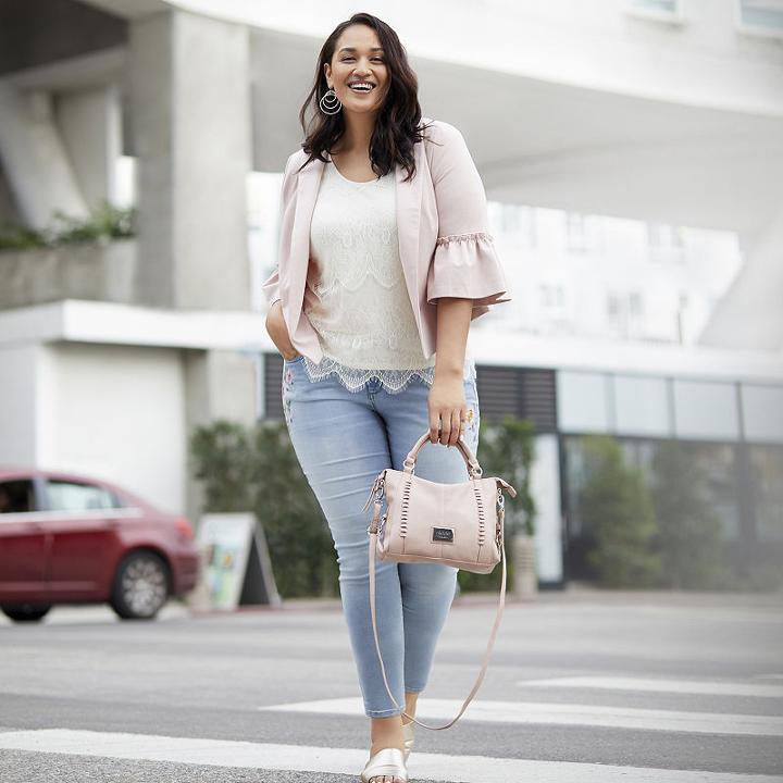 Boutique + Floral Embroidered Jean - Plus