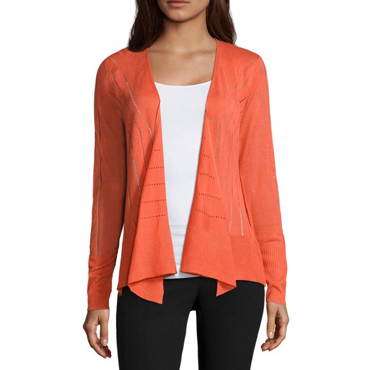 Worthington Long Sleeve Y Neck Cardigan