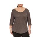 Xersion 3/4 Sleeve T-shirt-womens Plus