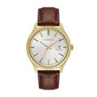 Caravelle Mens Brown Strap Watch-44b115