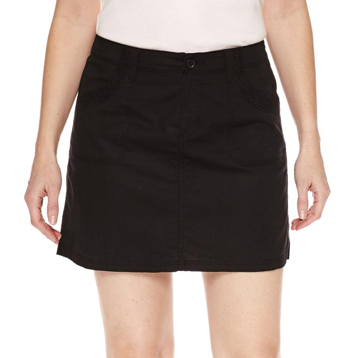 St. John's Bay Floral Cotton Blend 5 Skorts