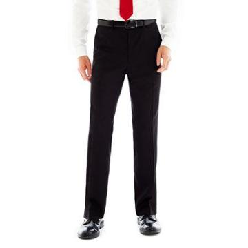 Billy London Uk Black Flat-front Suit Pants