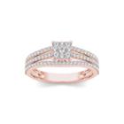 1/2 Ct. T.w. Diamond 10k Rose Gold Engagement Ring