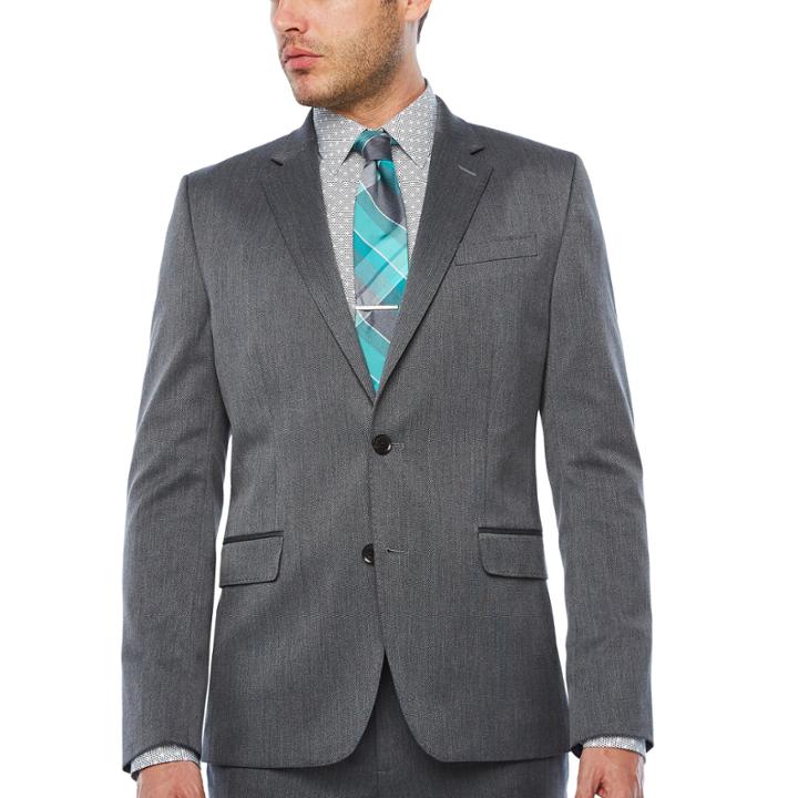 J.ferrar Super Slim Fit Pin Dot Suit Jacket