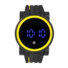 Mens Black Strap Watch-33358
