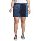 Arizona Patched Denim Skirt-juniors Plus