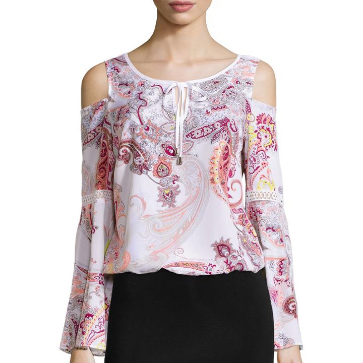 Bisou Bisou Cold Shoulder Flutter Top