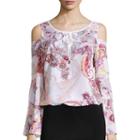 Bisou Bisou Cold Shoulder Flutter Top