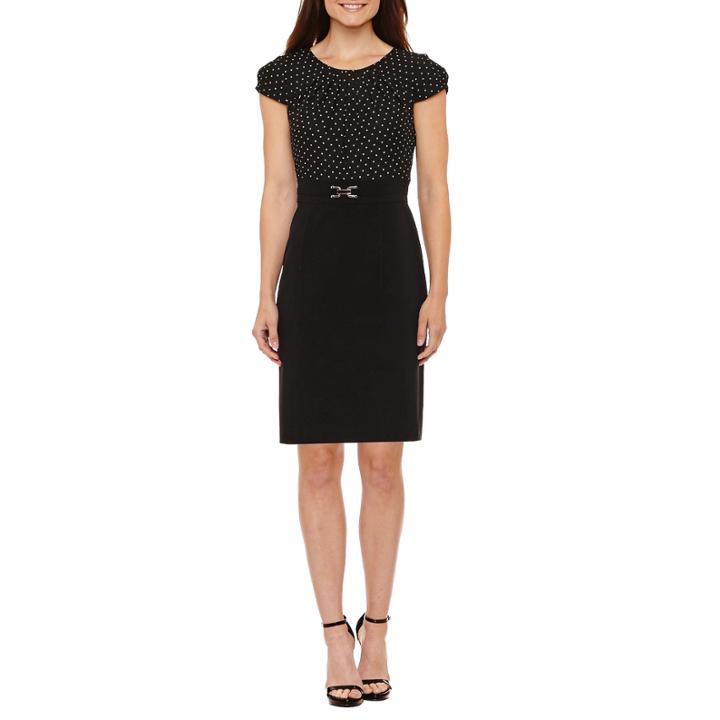 Chelsea Rose Short Sleeve Sheath Dress