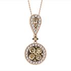 Womens 3/4 Ct. T.w. Genuine White Diamond 14k Gold Pendant Necklace