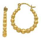 14k Gold 18mm Hoop Earrings