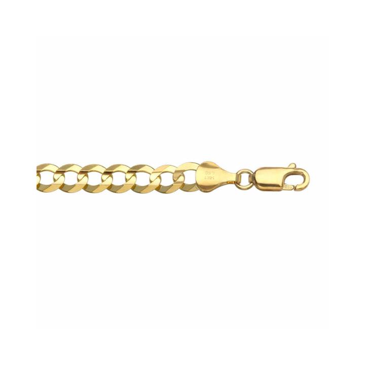 14k Yellow Gold 5.7mm Curb Necklace